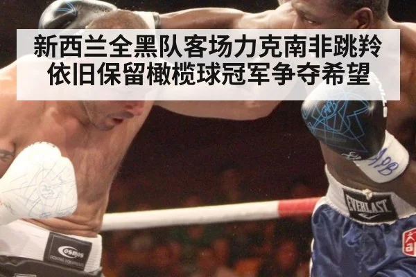 新西兰全黑队客场力克南非跳羚依旧保留橄榄球冠军争夺希望